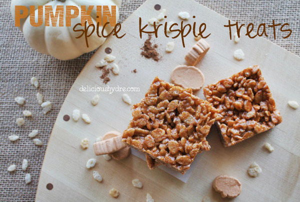 pumpkin spice-krispie-treats (gluten-free!)