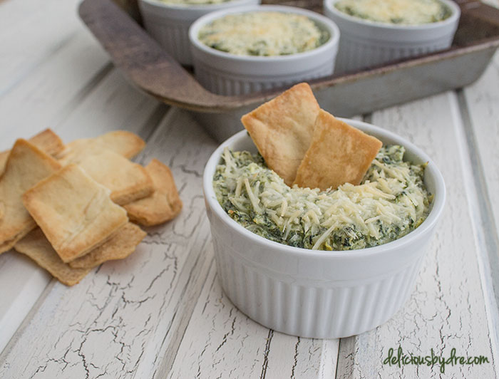 protein-packed spinach & artichoke dip