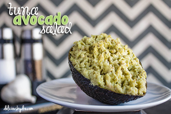 Yum...tuna avocado salad...SO EASY!