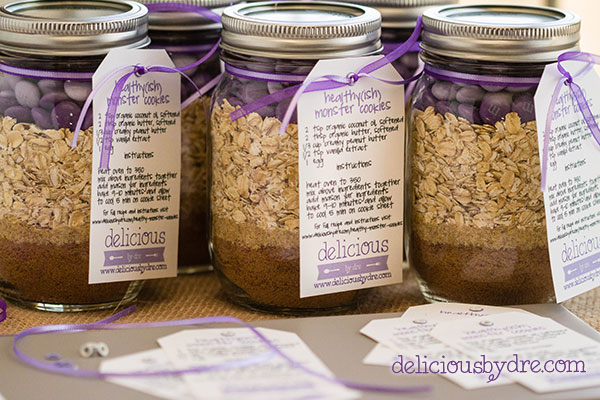 mason jar cookie mix favors