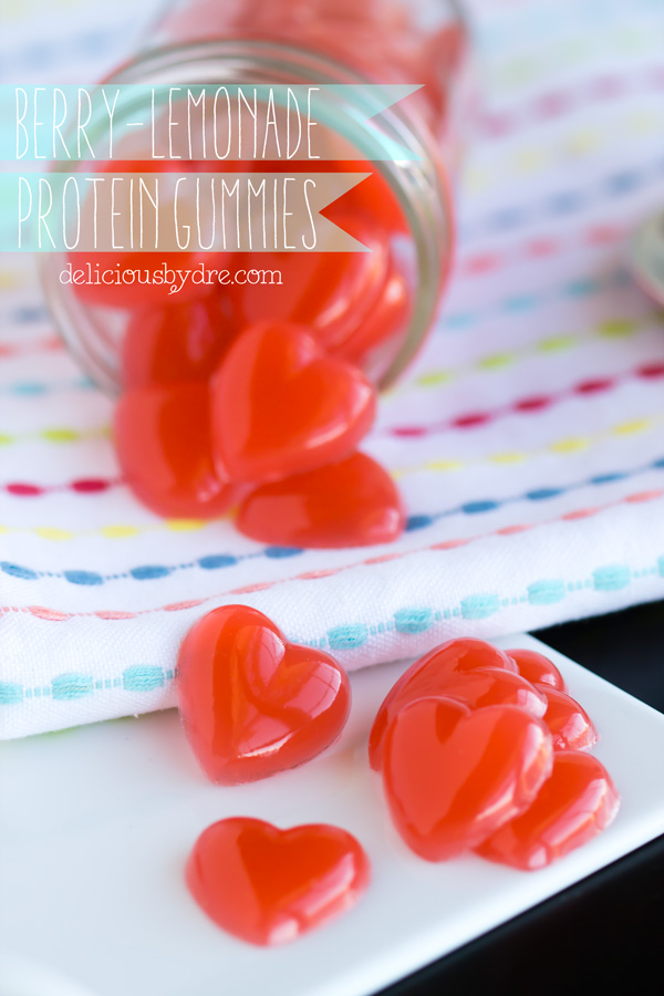 berry-lemonade protein gummies