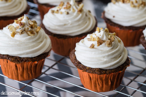 week 10: gluten free carrot cake cupcakes