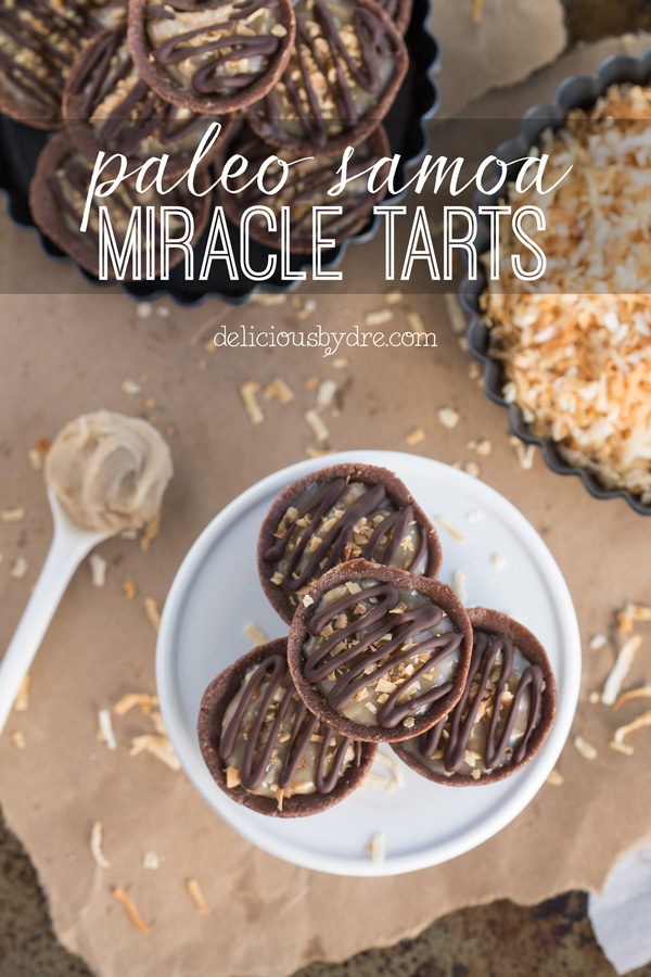 paleo samoa miracle tarts {vegan & gluten free!}