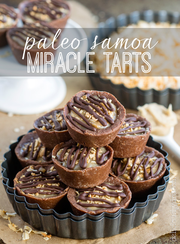 paleo samoa miracle tarts {vegan & gluten free!}