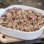 bacon cranberry rice stuffing thanksgiving recipe