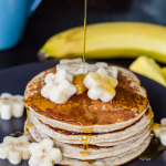 banana protein pancakes; gluten free & grain free