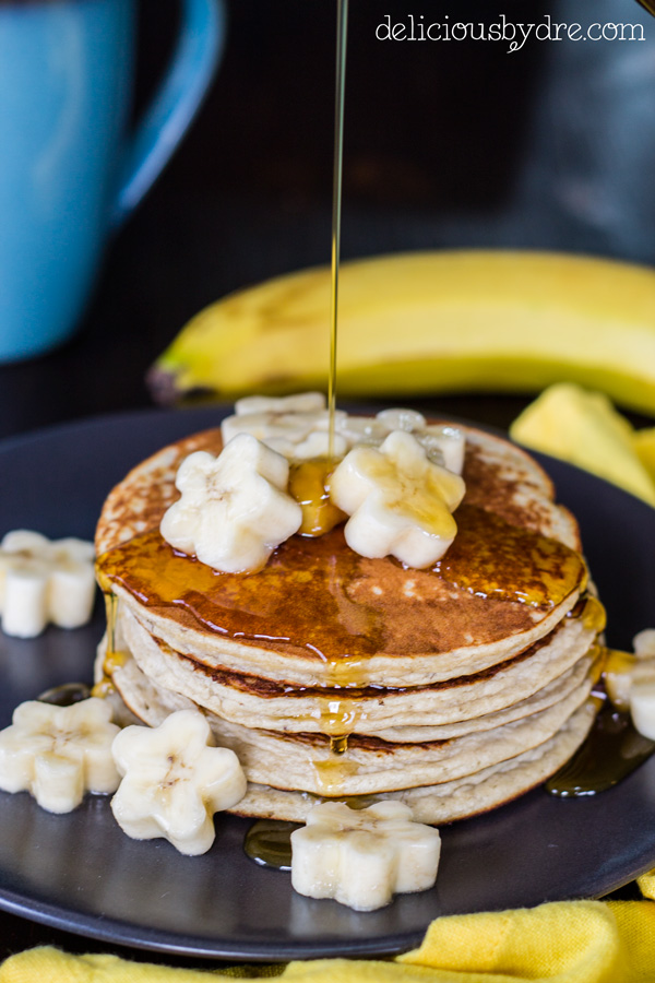 banana protein pancakes; gluten free & grain free