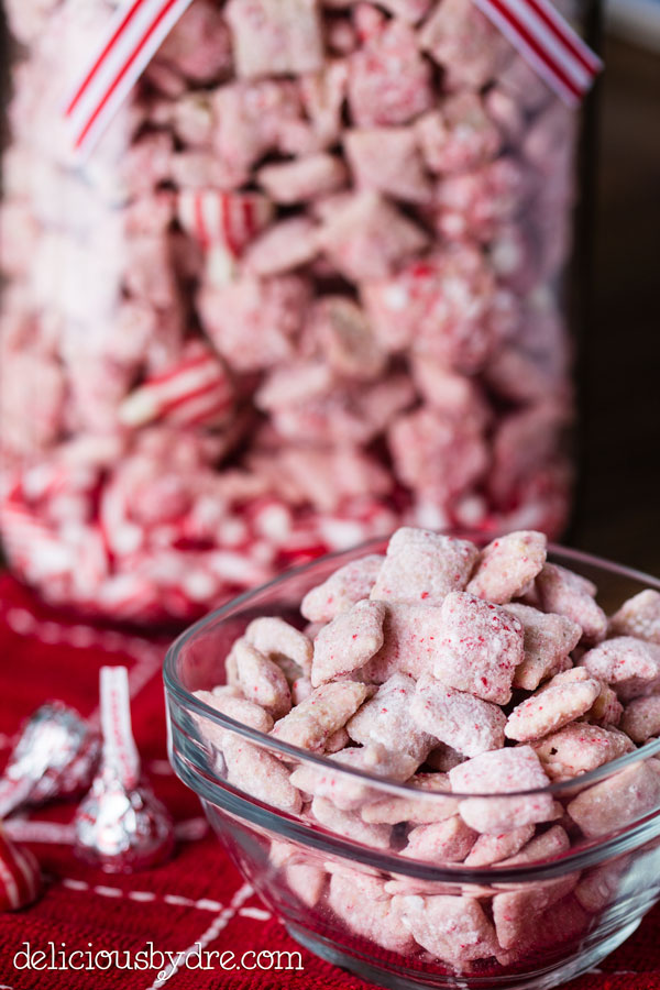 puppy cane chow: peppermint puppy chow