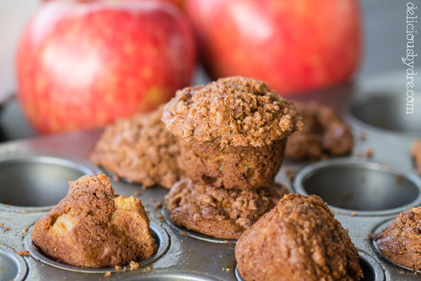 week 15: gluten free apple cinnamon muffins