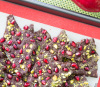 week 21: dark chocolate pomegranate-pistachio bark