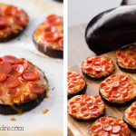 healthy mini eggplant pizzas